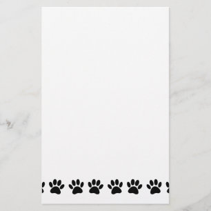 Hund Tass Mönster Brevpapper