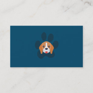 Hund Tass och Hund Logotyp Visitkort