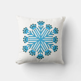Hund Tass Snowflake 3 Kudde