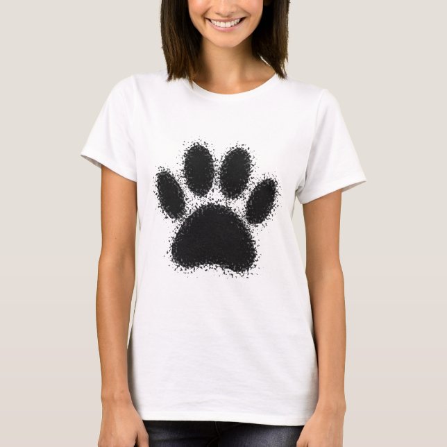 Hund Tass Teckning Tee (Framsida)