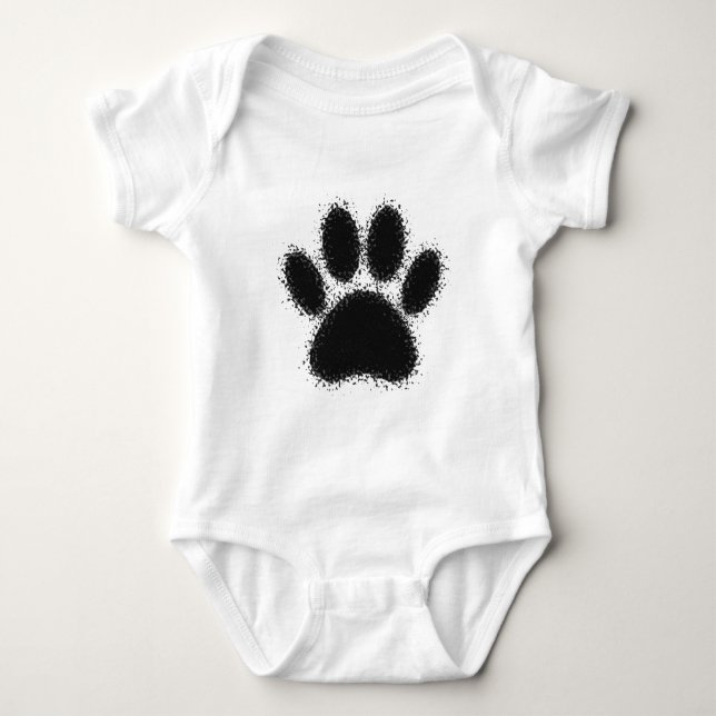 Hund Tass Teckning Tee Shirt (Framsida)