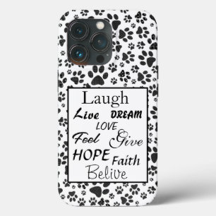 Hund Tassar Black and White Polka Dot Fodral-Mate
