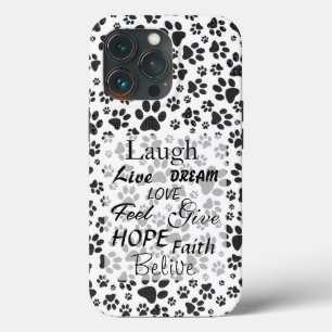 Hund Tassar Black and White Polka Dot Fodral-Mate