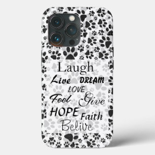Hund Tassar Black and White Polka Dot Fodral-Mate