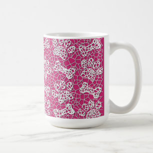 Hund Tassar och Bones Faux Snöre Art Print Kaffemugg