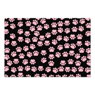 Hund Tassar, Traces, Tass-print - Rosa Black Fototryck