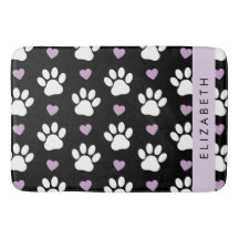 Hund Tassar, Vit Tassar, Lilac Hearts, ditt namn