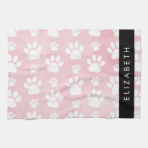 Hund Tassar, vit Tassar, Rosa vattenfärger, ditt n