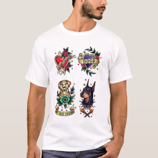 Hund Tatto Stil Loyal Assion Tee