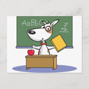 Hund Teacher Vykort