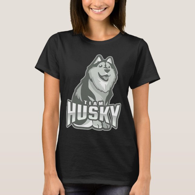 Hund Team Husky T Shirt (Framsida)