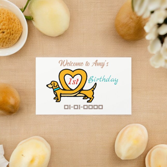 Hund Tecknad Rektangulärt Klistermärke (pet animal dog party theme sticker,birthday party sticker,gift pack,envelope,return gift sticker)