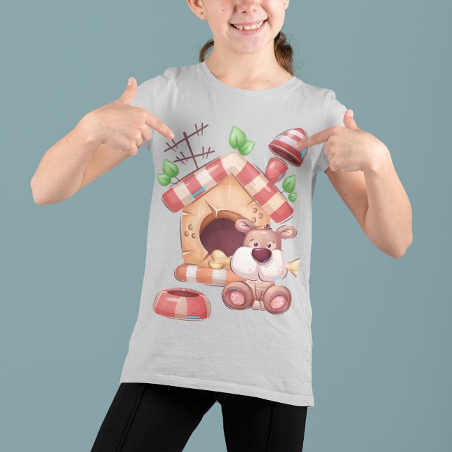 Hund Tecknad T Shirt (Dog Cartoon T-Shirt)