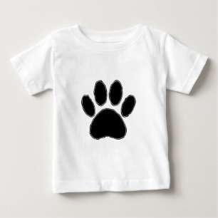 Hund Teckning i Svarta Tass T-shirt