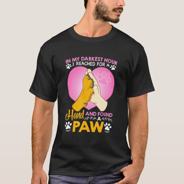Hund Tee, jag kom för hand och hittade Tass T Shirt (Framsida)