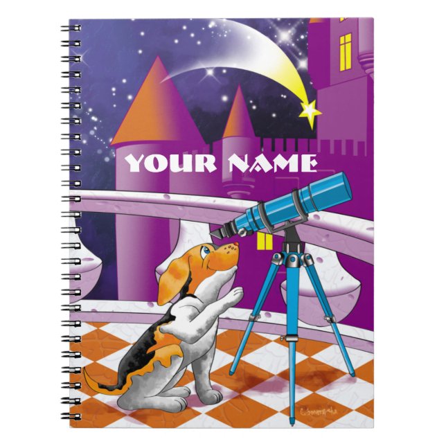 hund telescope anteckningsbok (Framsidan)