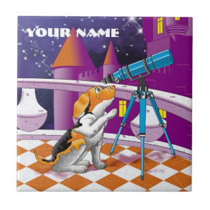 hund telescope kakelplatta