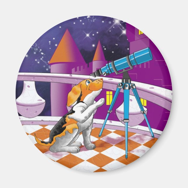 hund telescope magnet (Framsidan)