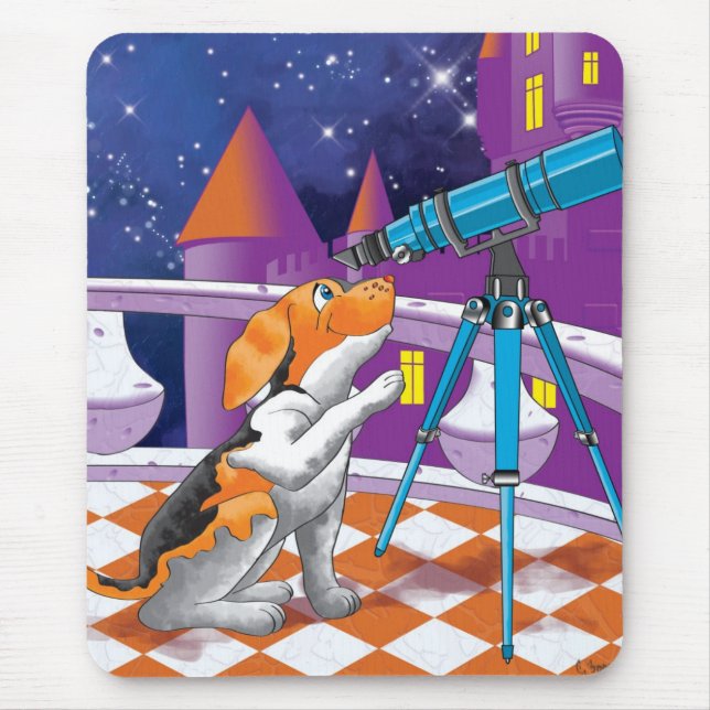 hund telescope musmatta (Framsidan)