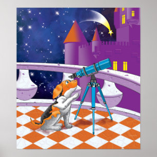 hund telescope poster
