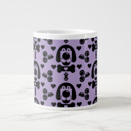 Hund Thecked Patterned Jumbo Mugg