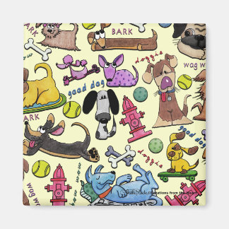 Hund Thed Collage Magnet