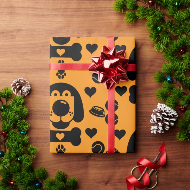 Hund Thned Gift Presentpapper (Julgåva)