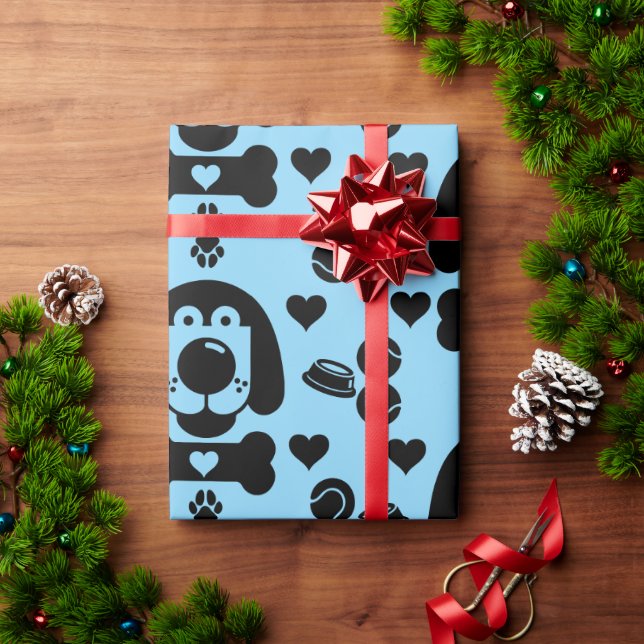 Hund Thned Gift Presentpapper (Julgåva)