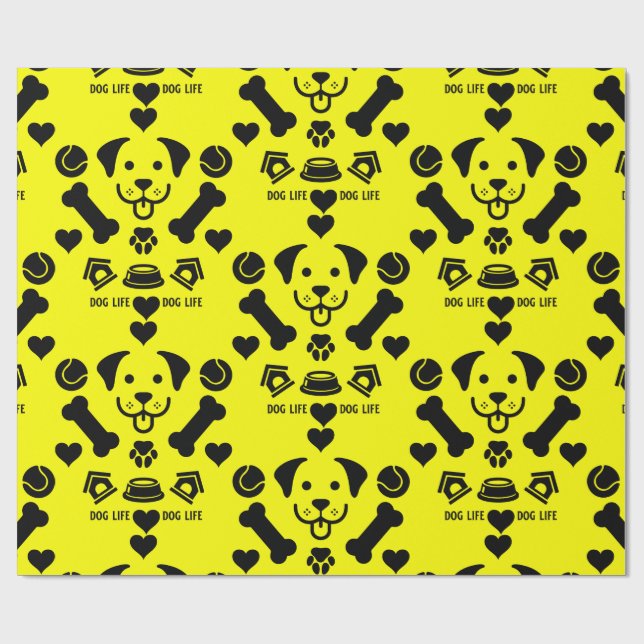 Hund Thned Gift Presentpapper (Platt)