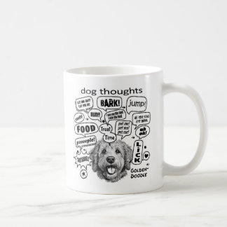 Hund Thoughts - Goldendoodle Kaffemugg