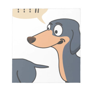 hund tillbaka anteckningsblock