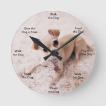 Hund Time Wall Clock Chihuahua
