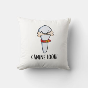 Hund Tooth Funny Dental Pun Kudde