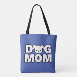 HUND Tote Bag (blått) Tygkasse