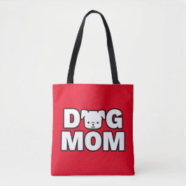 HUND Tote Bag (röd) Tygkasse