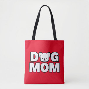 HUND Tote Bag (röd) Tygkasse