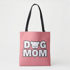 HUND Tote Bag (Rosa) Tygkasse