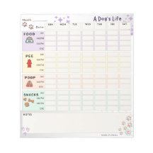 Hund Tracker Anteckningsblock: Mat, badrum och myc