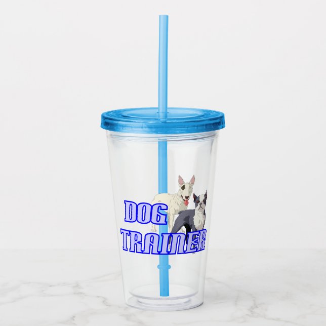 Hund Trainer Acrylic Tumbler Take Away Mugg (Framsida)
