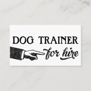 Hund Trainer Affärskort - Vintage för Coola Visitkort