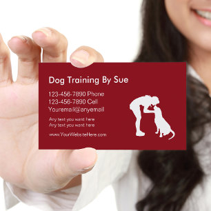 Hund Trainer Affärskorts Visitkort