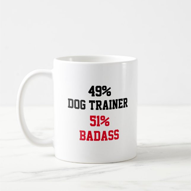Hund Trainer Badass Kaffemugg (Vänster)