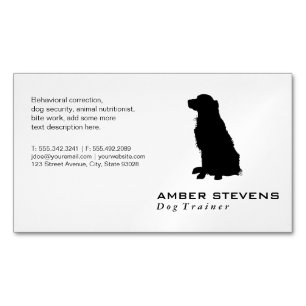Hund Trainer Breeder Magnetiska Visitkort