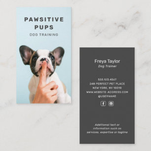 Hund Trainer Cute Puppy Pet-Snyggten Enkel modern  Visitkort