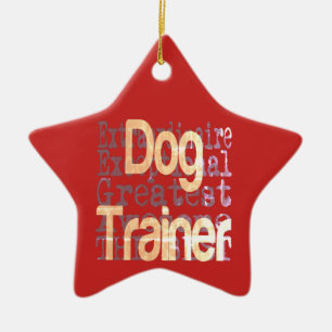 Hund Trainer Extraordinaire Julgransprydnad Keramik