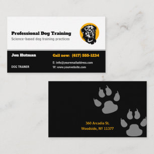 Hund Trainer Hund Utbildningsskola Visitkort
