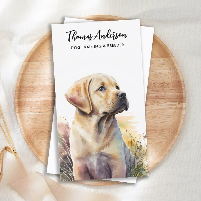 Hund Trainer Labrador Retriever Breeder Puppy Pet Visitkort (Skapare uppladdad)
