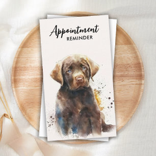 Hund Trainer Labrador Retriever Puppy Pet Sitter t Tidsbeställning Kort