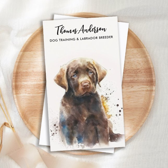 Hund Trainer Labrador Retriever Puppy Pet Sitter t Visitkort (Skapare uppladdad)