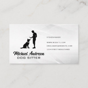 Hund Trainer Logotyp HUND SITTA Visitkort